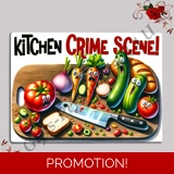 Designed Glass Chopping Board - Veggie..