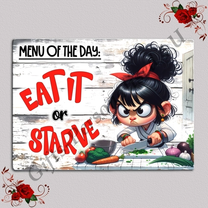 Designed Glass Chopping Board - Veggie Humour - D.5