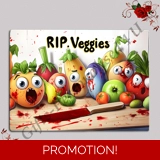Designed Glass Chopping Board - Veggie..