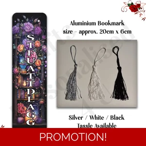 Designed Aluminium Bookmark - Book Lovers - STFUATTDLAGG - Design 1
