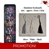 Designed Aluminium Bookmark - Book Lov..