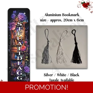 Designed Aluminium Bookmark - Book Lovers - STFUATTDLAGG - Design 3