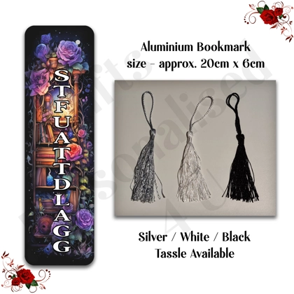 Designed Aluminium Bookmark - Book Lovers - STFUATTDLAGG - Design 3