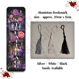 Designed Aluminium Bookmark - Book Lov..
