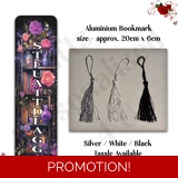 Designed Aluminium Bookmark - Book Lov..