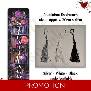 Designed Aluminium Bookmark - Book Lovers - STFUATTDLAGG - Design 4