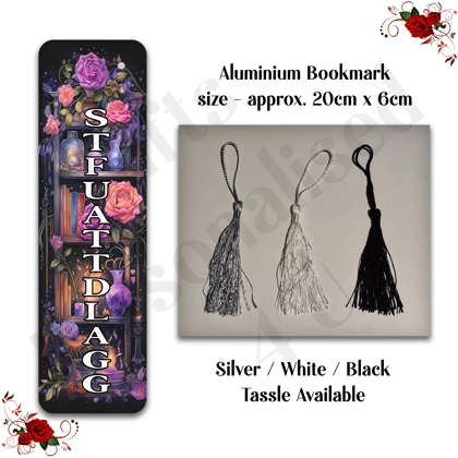 Designed Aluminium Bookmark - Book Lovers - STFUATTDLAGG - Design 4