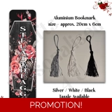 Designed Aluminium Bookmark - Book Lov..