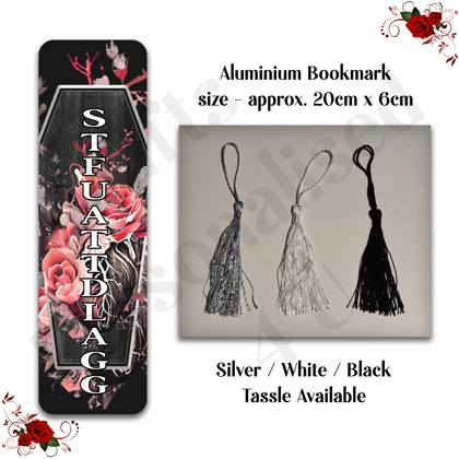 Designed Aluminium Bookmark - Book Lovers - STFUATTDLAGG - Design 5