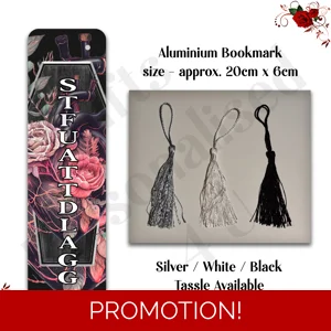 Designed Aluminium Bookmark - Book Lovers - STFUATTDLAGG - Design 8