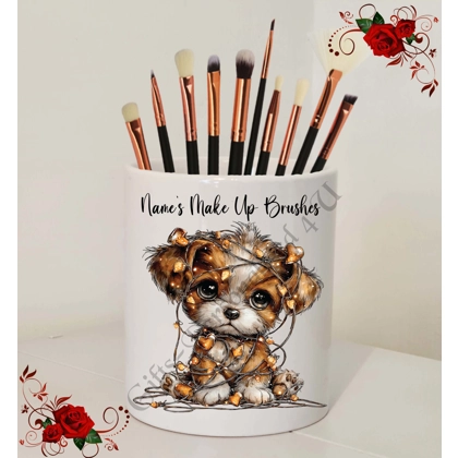 Personalised Ceramic Make Up Brush Holder - Valentine's / Love – Name’s Make Up Brushes – D.10
