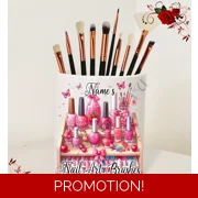 Personalised Ceramic Nail Art Brush Holder – Name’s Nail Art Brushes – Design 13