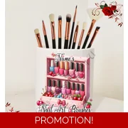 Personalised Ceramic Nail Art Brush Holder – Name’s Nail Art Brushes – Design 14
