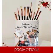 Personalised Ceramic Make Up Brush Holder – Name’s Make Up Brushes – Design 17