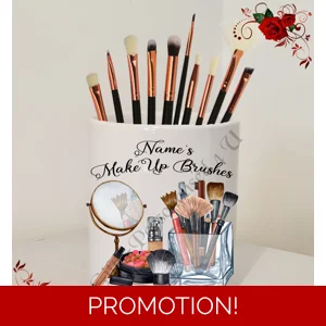 Personalised Ceramic Make Up Brush Holder – Name’s Make Up Brushes – Design 17