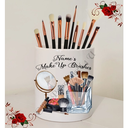 Personalised Ceramic Make Up Brush Holder – Name’s Make Up Brushes – Design 17