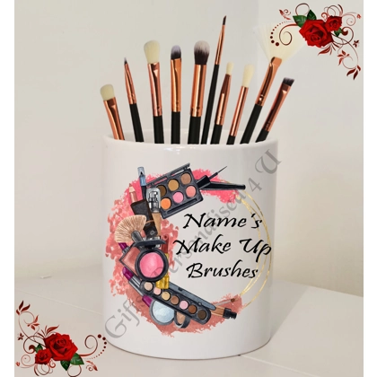 Personalised Ceramic Make Up Brush Holder – Name’s Make Up Brushes – Design 22