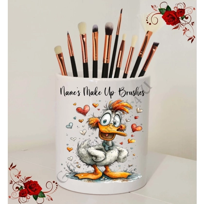 Personalised Ceramic Make Up Brush Holder - Valentine's / Love – Name’s Make Up Brushes – D.2