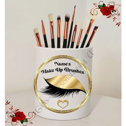 Personalised Ceramic Make Up Brush Holder – Name’s Make Up Brushes – Design 79