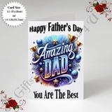 A5 or A4 Designed Greeting Card - Happ..