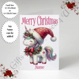 A5 or A4 Personalised Card - Merry Chr.. A5 or A4 Personalised Card - Merry Chr..
