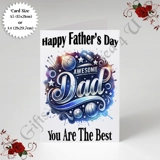A5 or A4 Designed Greeting Card - Happ..