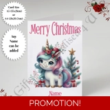 A5 or A4 Personalised Card - Merry Chr..