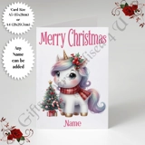 A5 or A4 Personalised Card - Merry Chr.. A5 or A4 Personalised Card - Merry Chr..