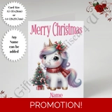 A5 or A4 Personalised Card - Merry Chr..