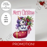 A5 or A4 Personalised Card - Merry Chr.. A5 or A4 Personalised Card - Merry Chr..