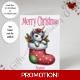 A5 or A4 Personalised Card - Merry..