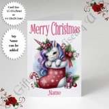 A5 or A4 Personalised Card - Merry Chr.. A5 or A4 Personalised Card - Merry Chr..
