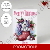 A5 or A4 Personalised Card - Merry Chr.. A5 or A4 Personalised Card - Merry Chr..