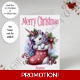 A5 or A4 Personalised Card - Merry..