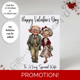 A5 or A4 Personalised Card - Happy Val..