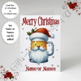 A5 or A4 Personalised Card - Merry Chr.. A5 or A4 Personalised Card - Merry Chr..