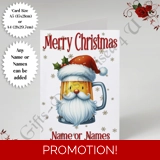 A5 or A4 Personalised Card - Merry Chr..