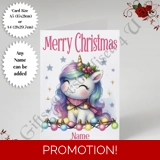 A5 or A4 Personalised Card - Merry Chr..