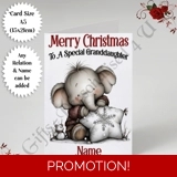 A5 or A4 Personalised Card - Merry Chr.. A5 or A4 Personalised Card - Merry Chr..