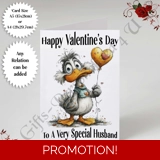 A5 or A4 Personalised Card - Happy Val..