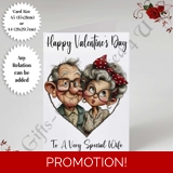 A5 or A4 Personalised Card - Happy Val..