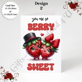 A5 or A4 Greeting Card - Valentine's D..