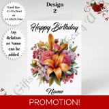 A5 or A4 Personalised Greeting Card - .. A5 or A4 Personalised Greeting Card - ..