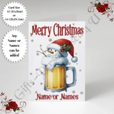 A5 or A4 Personalised Card - Merry Chr.. A5 or A4 Personalised Card - Merry Chr..
