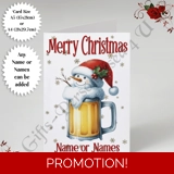 A5 or A4 Personalised Card - Merry Chr..