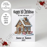 A5 or A4 Personalised Card - Happy 1st.. A5 or A4 Personalised Card - Happy 1st..