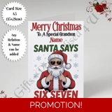 A5 or A4 Personalised Card - Merry Chr..