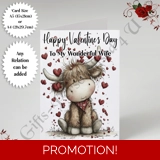 A5 or A4 Personalised Card - Happy Val..