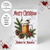 A5 or A4 Personalised Card - Merry Chr..