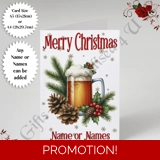 A5 or A4 Personalised Card - Merry Chr..